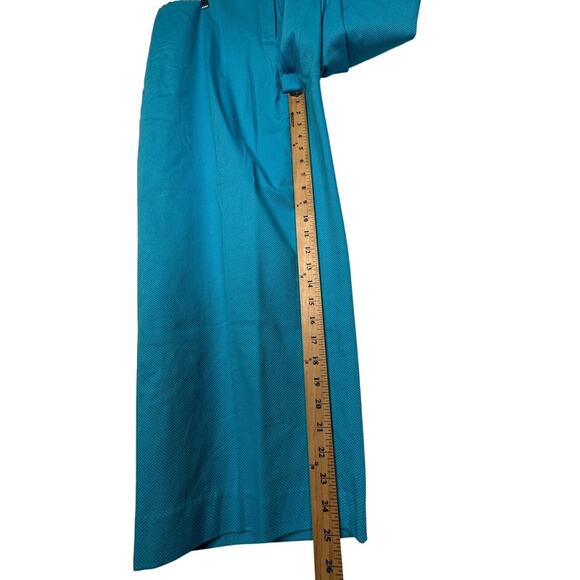 NWT! Dialogue Plus Size 2X Cotton Pantsuit 2-Piece Suit Blazer Crop Pants Blue - Picture 10 of 10